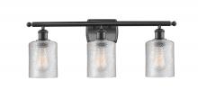  516-3W-BK-G112 - Cobbleskill - 3 Light - 25 inch - Matte Black - Bath Vanity Light