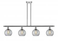  516-4I-PC-G122-LED - Athens - 4 Light - 48 inch - Polished Chrome - Cord hung - Island Light