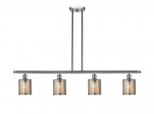  516-4I-SN-G116 - Cobbleskill - 4 Light - 48 inch - Brushed Satin Nickel - Cord hung - Island Light