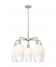 Innovations Lighting 516-5CR-SN-G484-7OP - Brookhaven Flute - 5 Light - 26 inch - Satin Nickel - Stem hung - Chandelier