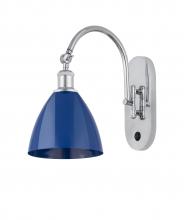 Innovations Lighting 518-1W-PC-MBD-75-BL - Plymouth - 1 Light - 8 inch - Polished Chrome - Adjustable Swing Arm