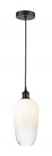 Innovations Lighting 616-1P-OB-G484-7OP - Brookhaven Flute - 1 Light - 7 inch - Oil Rubbed Bronze - Cord hung - Mini Pendant