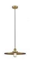 Innovations Lighting 616-1PH-BB-MFR-BB-16 - Appalachian - 1 Light - 16 inch - Brushed Brass - Cord hung - Mini Pendant