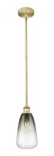 Innovations Lighting 616-1S-BB-G480-6SL - Brookhaven Almond - 1 Light - 6 inch - Brushed Brass - Stem hung - Mini Pendant