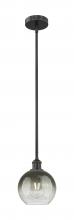 Innovations Lighting 616-1S-BK-G483-8SL - Brookhaven Globe - 1 Light - 8 inch - Matte Black - Stem hung - Mini Pendant