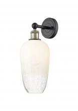 Innovations Lighting 616-1W-BAB-G484-7OP - Brookhaven Flute - 1 Light - 7 inch - Black Antique Brass - Sconce