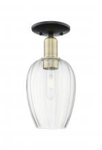 Innovations Lighting 716-1C-BAB-G457-6CL - Preston - 1 Light - 6 inch - Black Antique Brass - Semi-Flush Mount