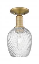 Innovations Lighting 716-1C-BB-G292 - Salina - 1 Light - 6 inch - Brushed Brass - Semi-Flush Mount