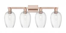 Innovations Lighting 716-4W-AC-G457-6CL - Preston - 4 Light - 36 inch - Antique Copper - Bath Vanity Light