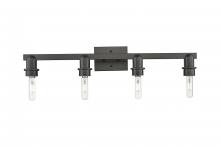 Innovations Lighting 716-4W-BK - Arcadia - 4 Light - 27 inch - Matte Black - Bath Vanity Light