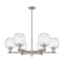 Innovations Lighting 716-6CR-SN-G458-7CL - Preston - 6 Light - 24 inch - Satin Nickel - Chandelier