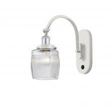  918-1W-WPC-G302 - Colton - 1 Light - 6 inch - White Polished Chrome - Sconce