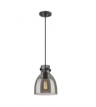 Innovations Lighting 410-1PS-BK - Newton - 1 Light - Matte Black - Cord hung - Pendant