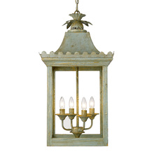 Golden 0838-4P VS - Finley 4-Light Pendant - Vintage Sage