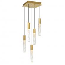  1589P12-5-624 - Greta Integrated LED Brass Mini Pendant