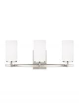  4424603EN3-962 - Alturas contemporary 3-light LED indoor dimmable bath vanity wall sconce in brushed nickel silver fi