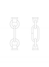 Generation Lighting 9122-797 - Replacement Chain Link and Loop in Weathered Zinc