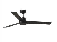 Generation Lighting 3JVR58MBK - Jovie 58" Fan - Midnight Black with Handheld / Wall Mountable Remote Control