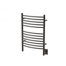 Amba Products ECO-24 - Jeeves Model E Curved 24'' Wide 12 Bar Hardwired Towel Warmer in Oil Rubbed Bronze