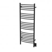 Amba Products DCMB - Jeeves Model D Curved 20 Bar Hardwired Towel Warmer in Matte Black