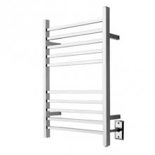 Amba Products RSWH-P - Radiant Square Hardwired + Plug-in Combo 10 Bar Towel Warmer in Polished