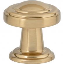  313-WB - Bronte Knob 1 1/8 Inch Warm Brass