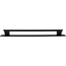 Atlas A6009-BL - Zander App Pull and Backplate 18 Inch (c-c) Matte Black