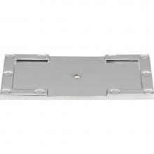 Atlas 378-CH - Campaign L-Bracket Backplate 3 11/16 Inch Polished Chrome