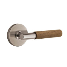Emtek 5059US15A.TAUS15A.WNWD - Select Dummy, Disk Rosette US15A, T-Bar Stem US15A, Dark Walnut Handle