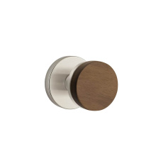Emtek 5059US15.CCUS15.WNKWD - Select Dummy, Disk Rosette US15, Conical Stem US15, Dark Walnut Knob