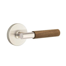 Emtek 5059US15.TAUS15.WNWD - Select Dummy, Disk Rosette US15, T-Bar Stem US15, Dark Walnut Handle