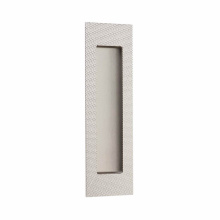 Emtek 222307US15 - Modern Rectangular, 7'' Knurled Flush Pulls with plain pocket, US15