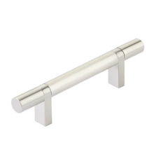 Emtek 84152.RCBUS15.SMUS15 - Select Cabinet Pull 3-1/2'' C-C, Rectangular Bar Stem US15, Smooth Bar US15