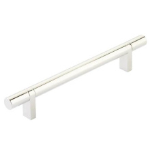 Emtek 84155.RCBUS14.SMUS14 - Select Cabinet Pull 6'' C-C,  Rectangular Bar Stem US14, Smooth Bar US14