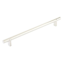 Emtek 84157.RCBUS14.SMUS14 - Select Cabinet Pull 10'' C-C, Rectangular Bar Stem US14, Smooth Bar US14