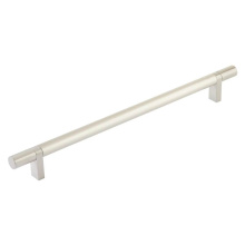 Emtek 84157.RCBUS15.SMUS15 - Select Cabinet Pull 10'' C-C, Rectangular Bar Stem US15, Smooth Bar US15