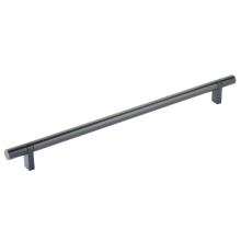 Emtek 84158.RCBUS10B.SMUS10B - Select Cabinet Pull 12'' C-C, Rectangular Bar Stem US10B, Smooth Bar US10B