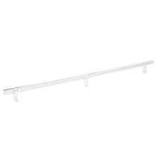 Emtek 84159.RCBUS26.SMUS26 - Select Cabinet Pull 16'' C-C, Rectangular Bar Stem US26, Smooth Bar US26