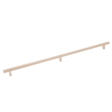 Emtek 84160.RCBSCU.SMSCU - Select Cabinet Pull 20'' C-C, Rectangular Bar Stem Satin Copper, Smooth Bar Satin Copper