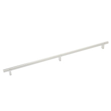 Emtek 84160.RCBUS15.SMUS15 - Select Cabinet Pull 20'' C-C, Rectangular Bar Stem US15, Smooth Bar US15