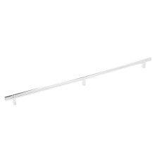 Emtek 84160.RCBUS26.SMUS26 - Select Cabinet Pull 20'' C-C, Rectangular Bar Stem US26, Smooth Bar US26