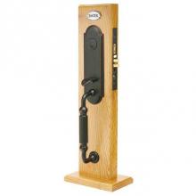 Emtek F13330450FRLRHUS10B - Entryset, F13, Hamilton Mortise, 2-1/2'' Backset, Freestone Lever, RH, US10B