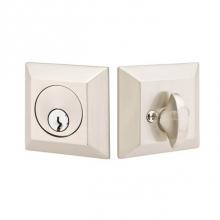 Emtek 8378US4 - Brass Quincy Rose Deadbolt, Dbl, US4