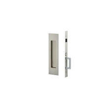 Emtek 2196US15 - Dummy, Knurled Narrow Modern Rectangular Pocket Door Mortise Lock, US15