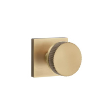 Emtek 5110US7.CCUS7.SKKUS7 - Select Passage, Square Rosette US7, Conical Stem US7, Straight Knurled Knob US7