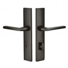 Emtek 8241MEUS14 - Priv, Stretto, 10'' Plt, Merrimack Lever, US14
