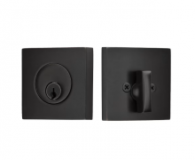 Emtek 8469US19 - Square Deadbolt, Sgl, US19
