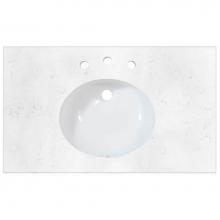 Fairmont Designs TQ-R3722CQ8 - 2cm (3/4'') 37'' Carrera (CQ) Quartz Top - 8'' widespread