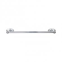 Top Knobs ED10PCC - Edwardian Bath Towel Bar 30 In. Single - Oval Backplate Polished Chrome