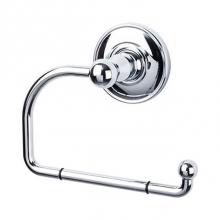 Top Knobs ED4PCD - Edwardian Bath Tissue Hook Plain Backplate Polished Chrome